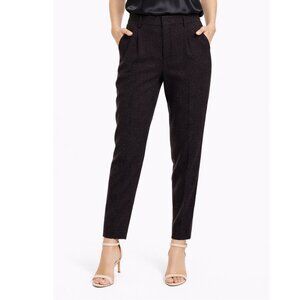 Equipment Warsaw Wool Blend Trouser Pants Brown Women’s Size 8 Ankle Pockets